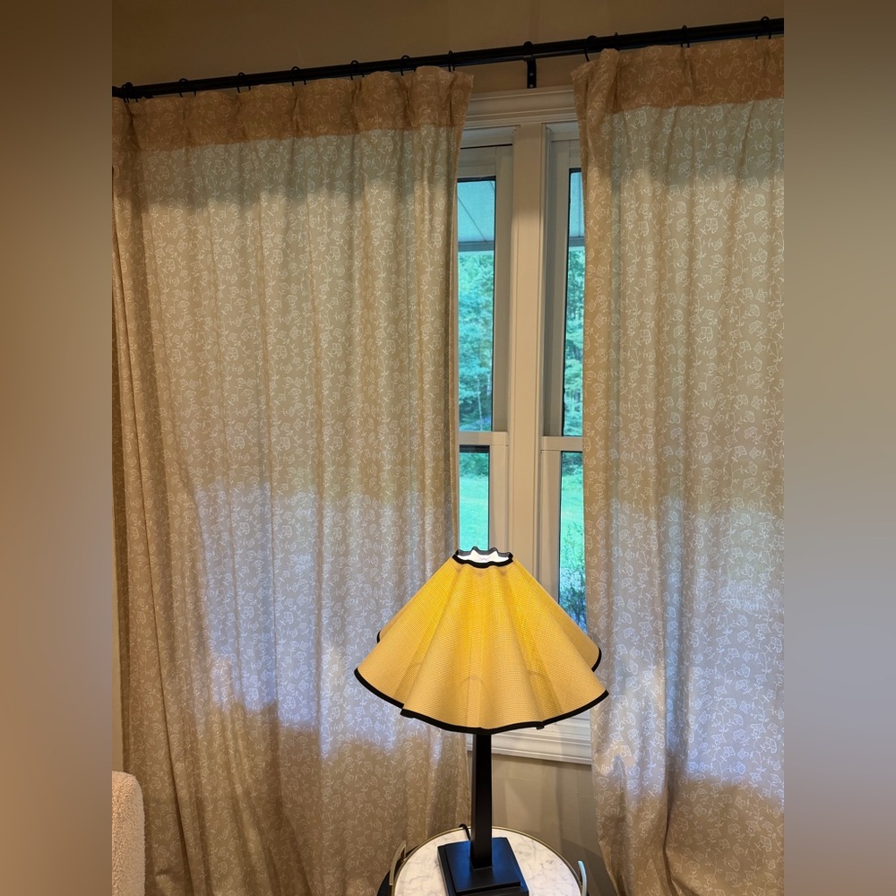 Yellow Ruffled Table Lamp Shade - Unbranded Home Accent